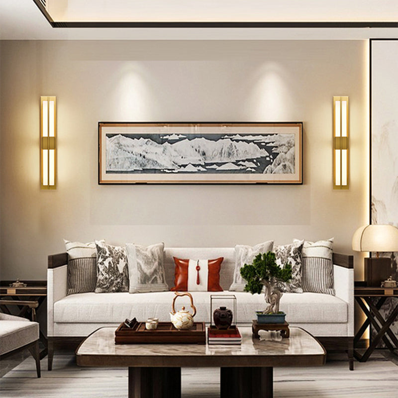 Rectangular Iron Acrylic Bedroom Wall Lamp