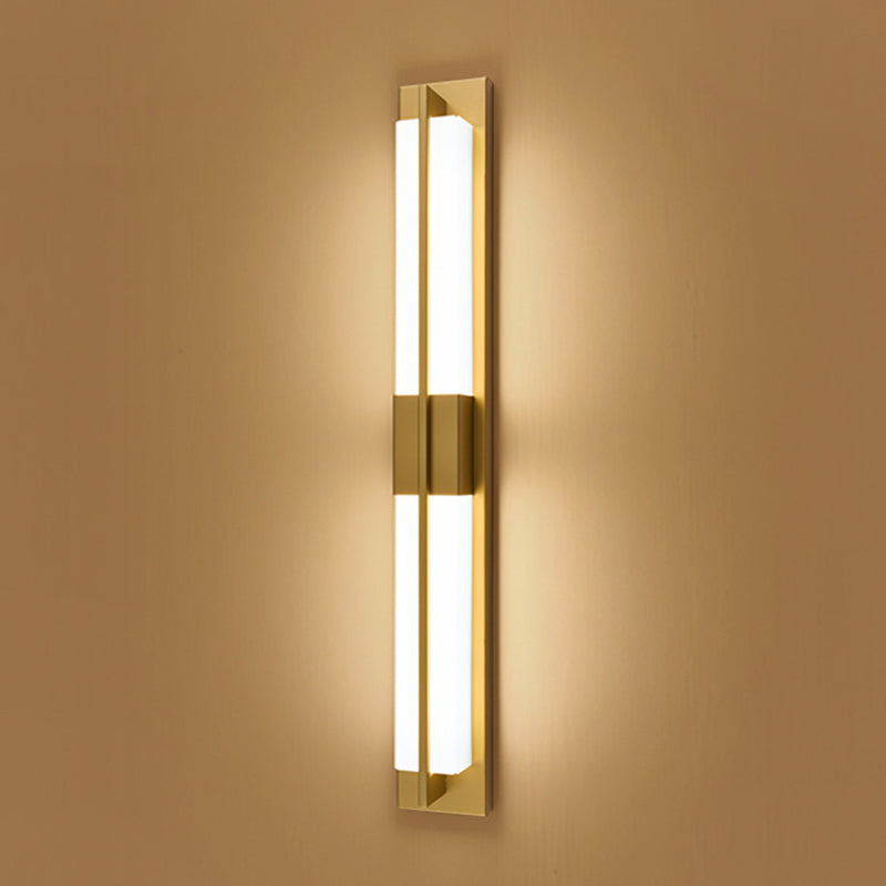 Rectangular Iron Acrylic Bedroom Wall Lamp