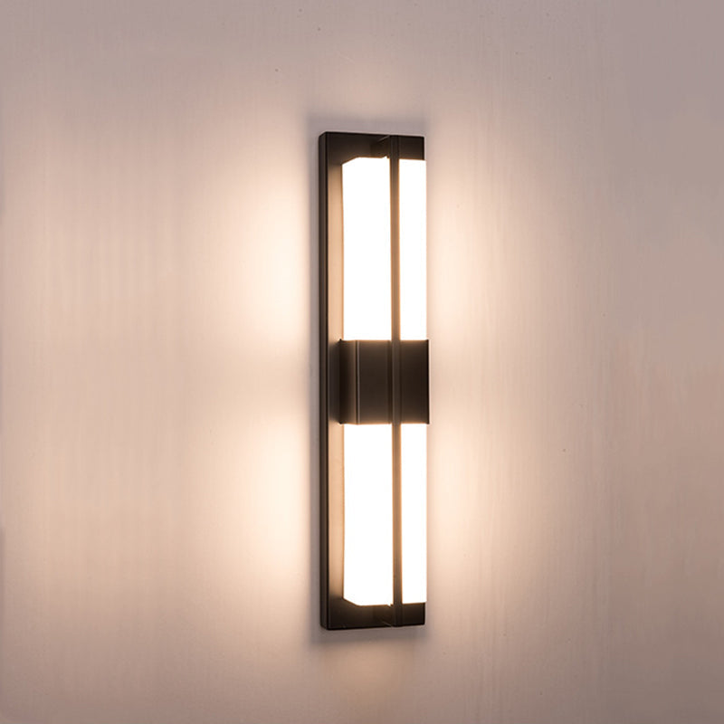 Rectangular Iron Acrylic Bedroom Wall Lamp