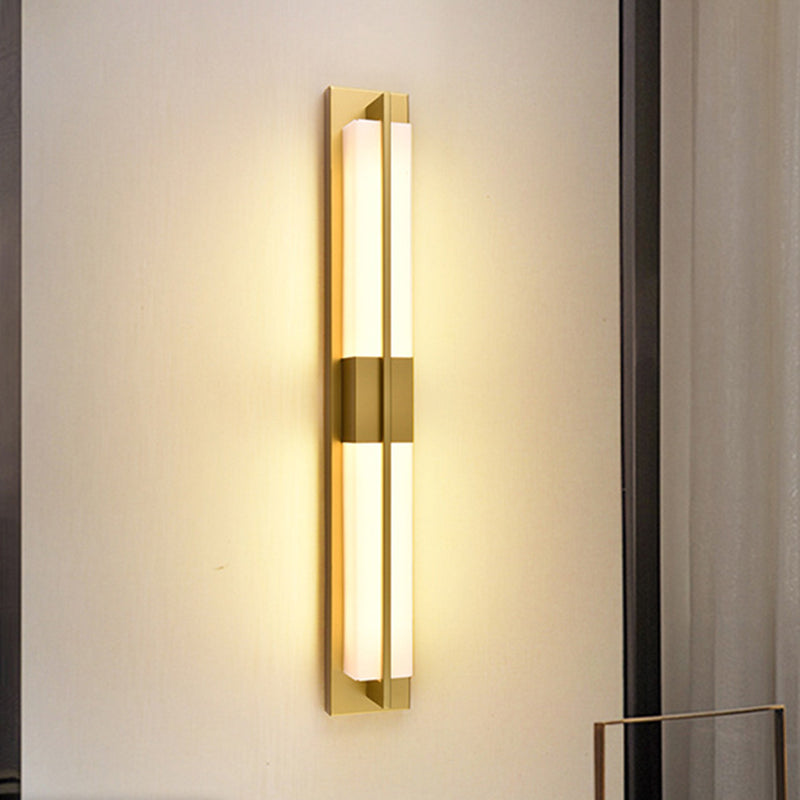 Rectangular Iron Acrylic Bedroom Wall Lamp