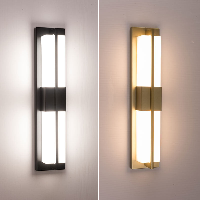 Rectangular Iron Acrylic Bedroom Wall Lamp