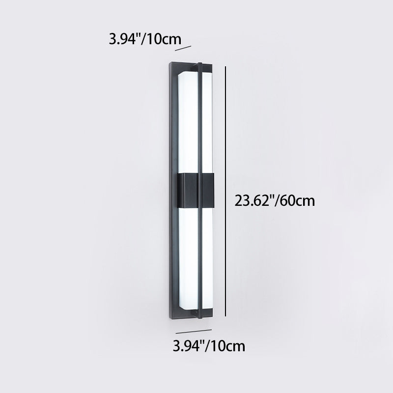 Rectangular Iron Acrylic Bedroom Wall Lamp