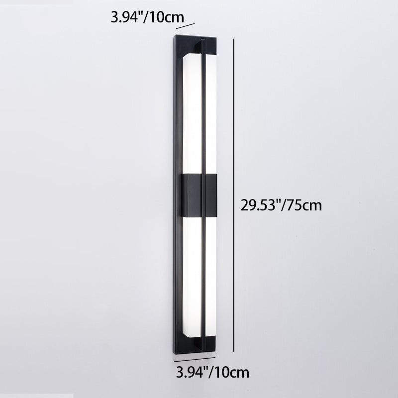 Rectangular Iron Acrylic Bedroom Wall Lamp