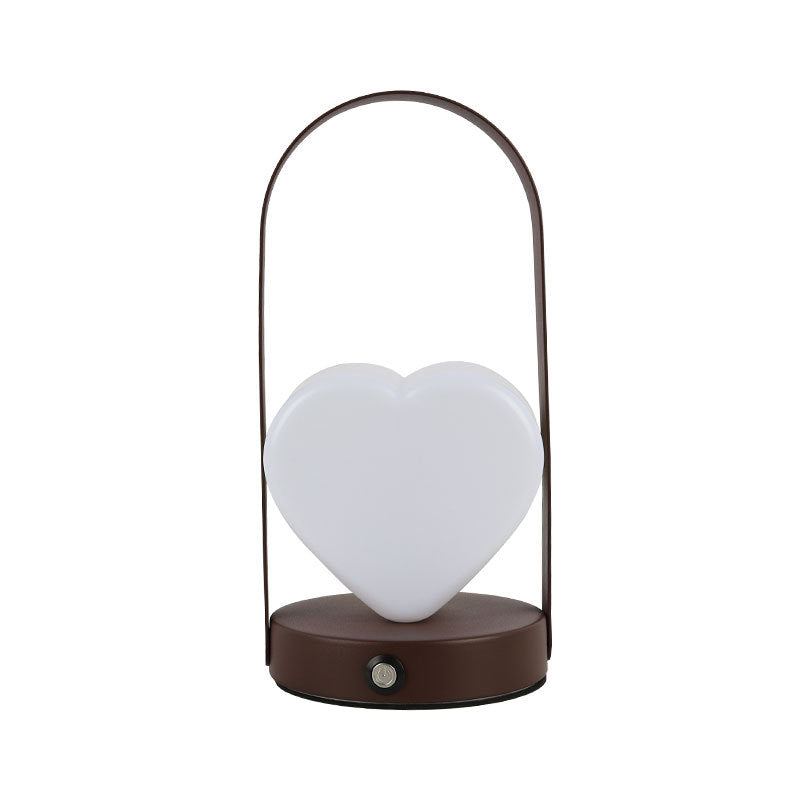 Arched Heart Iron Acrylic Table Lamp