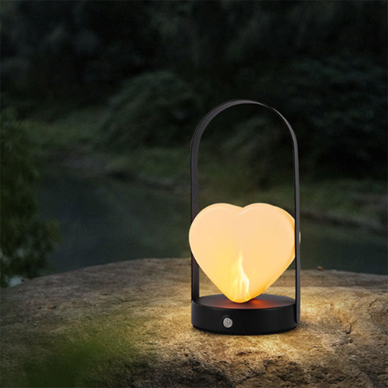 Arched Heart Iron Acrylic Table Lamp