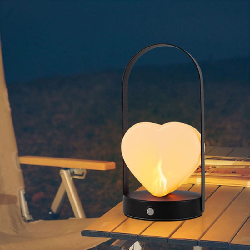Arched Heart Iron Acrylic Table Lamp