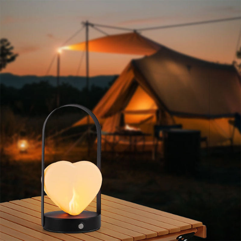 Arched Heart Iron Acrylic Table Lamp