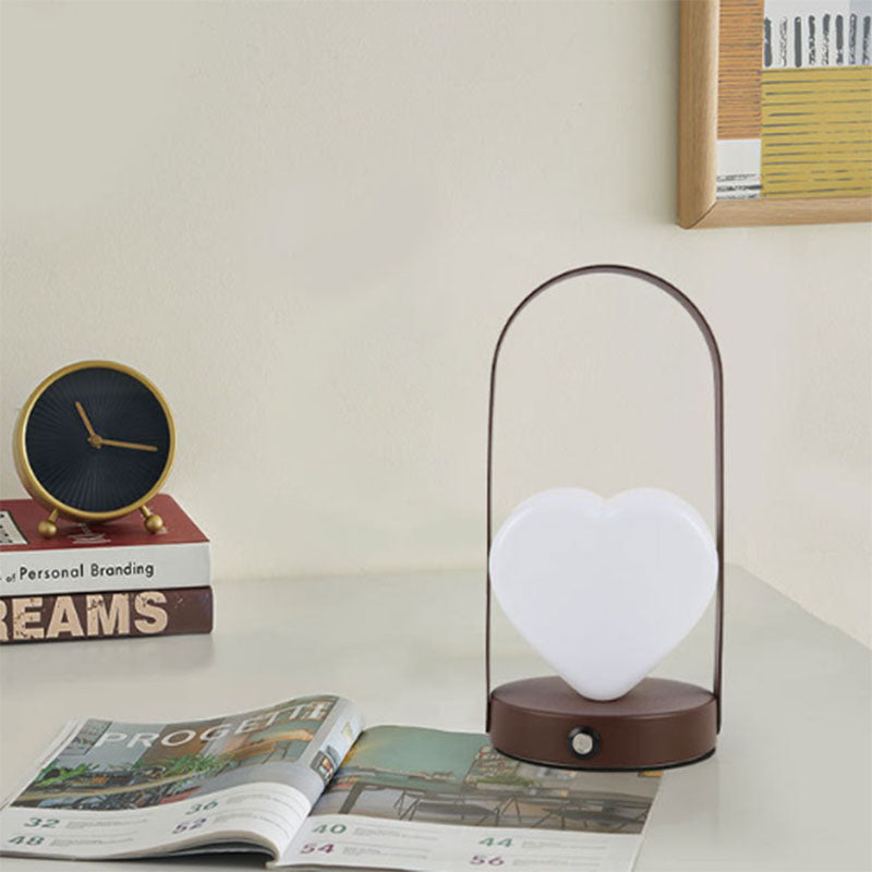 Arched Heart Iron Acrylic Table Lamp