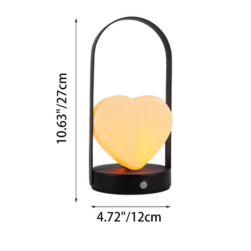 Arched Heart Iron Acrylic Table Lamp