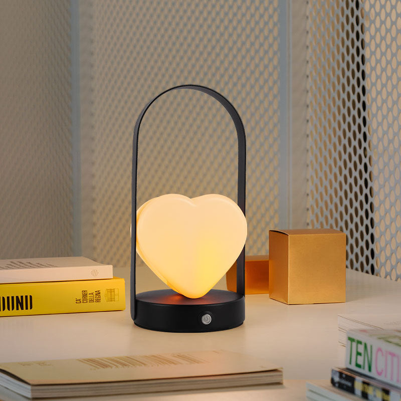 Arched Heart Iron Acrylic Table Lamp