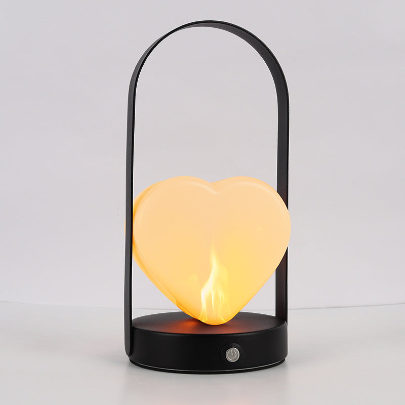 Arched Heart Iron Acrylic Table Lamp