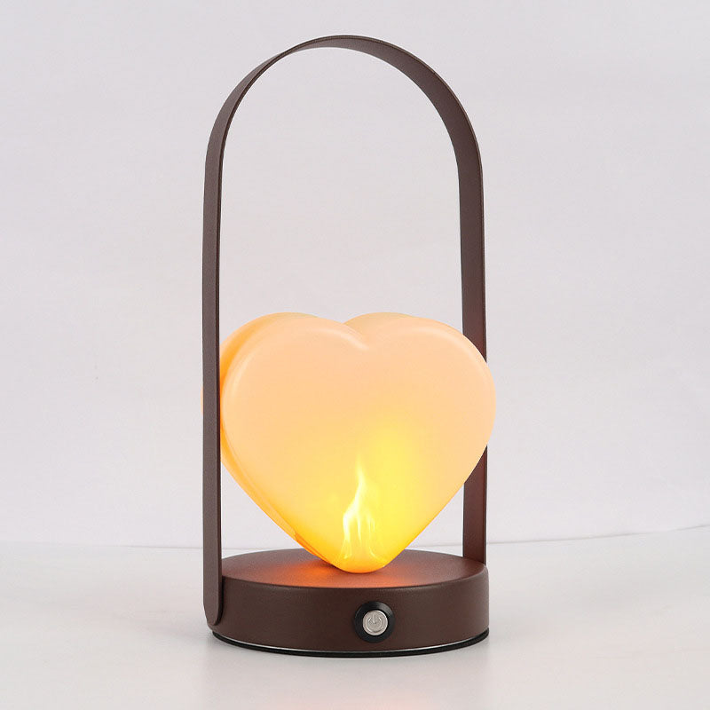 Arched Heart Iron Acrylic Table Lamp