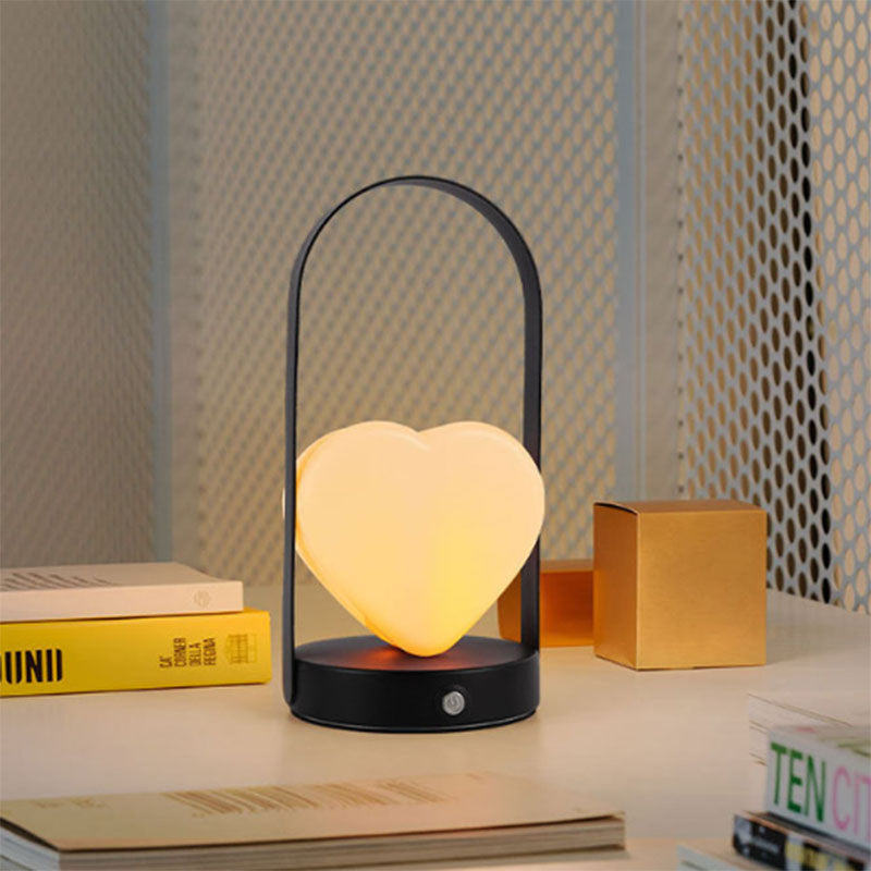 Arched Heart Iron Acrylic Table Lamp
