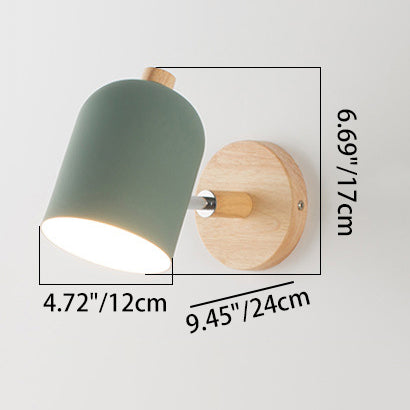 Rotatable Cylinder Iron Solid Wall Lamp