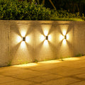 Square ABS PS Garden Outdoor Light
