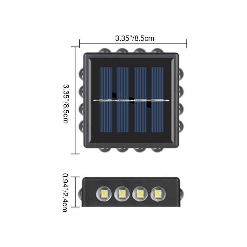 Square ABS PS Garden Outdoor Light