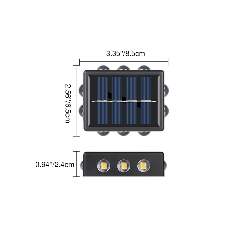 Square ABS PS Garden Outdoor Light