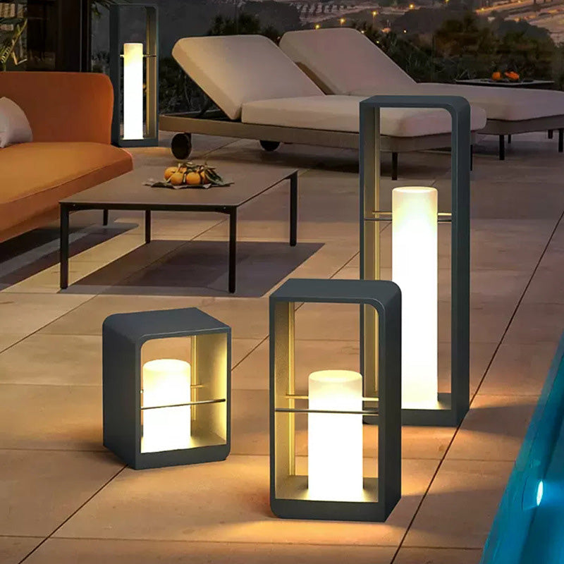 Stainless Steel Resin Lawn Outdoor Light