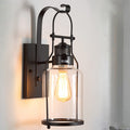 Kettle Shape Iron Glass Wall Lamp