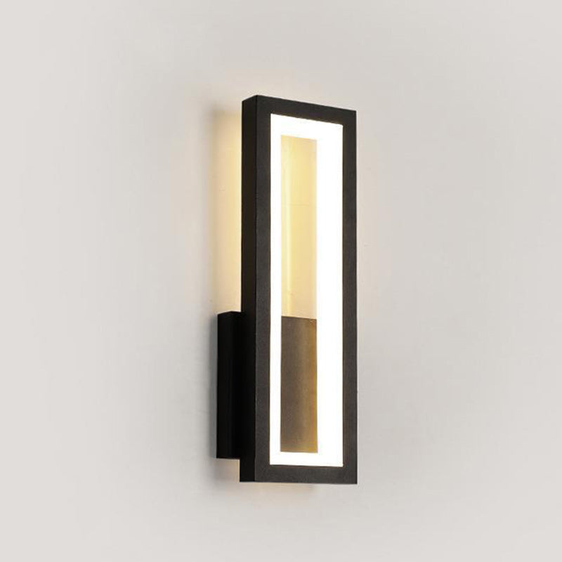 Iron Acrylic Rectangle Bedroom Wall Lamp