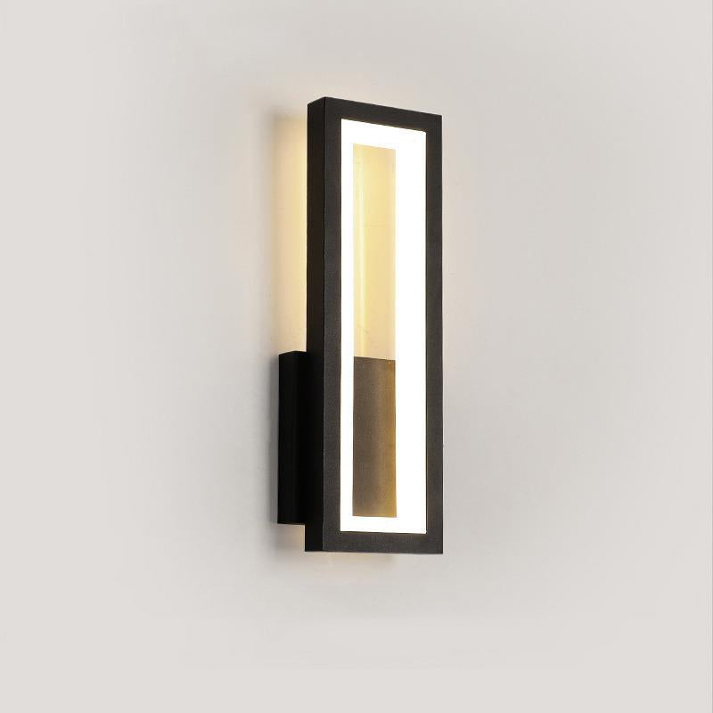 Iron Acrylic Rectangle Bedroom Wall Lamp