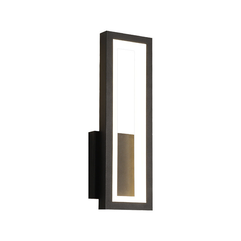 Iron Acrylic Rectangle Bedroom Wall Lamp