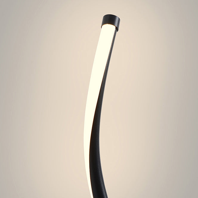 Curve Aluminum Iron Bedroom Table Lamp