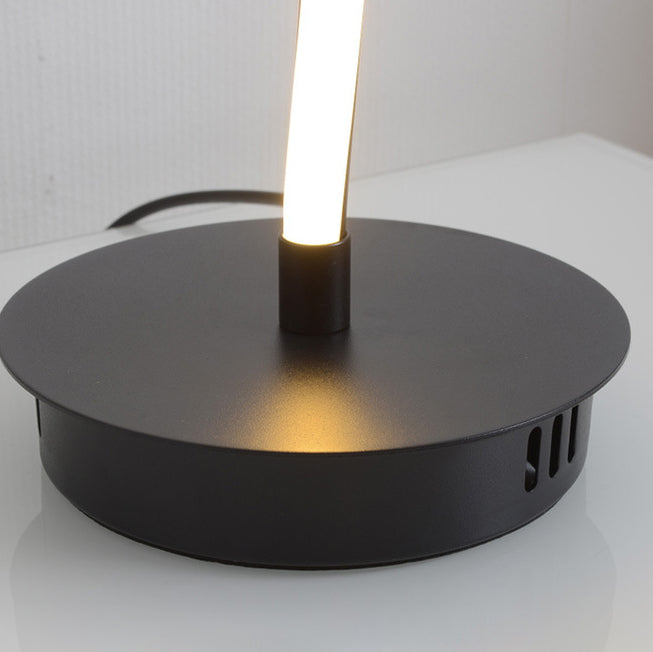 Curve Aluminum Iron Bedroom Table Lamp