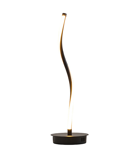 Curve Aluminum Iron Bedroom Table Lamp