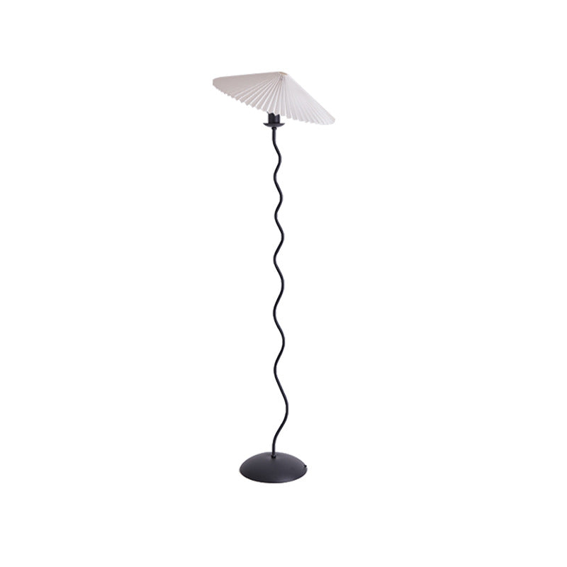 Fabric Iron Umbrella Living Floor Lamp
