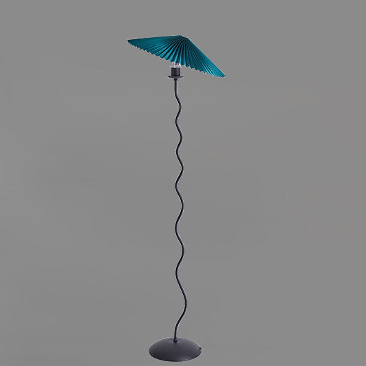Fabric Iron Umbrella Living Floor Lamp