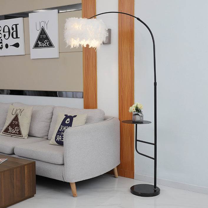 Contemporary Nordic Marble Iron Floor Lamp