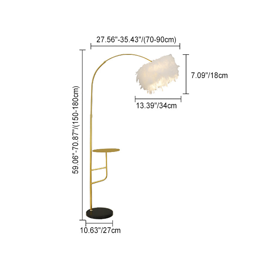 Contemporary Nordic Marble Iron Floor Lamp