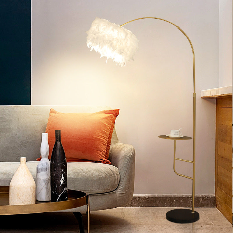 Contemporary Nordic Marble Iron Floor Lamp