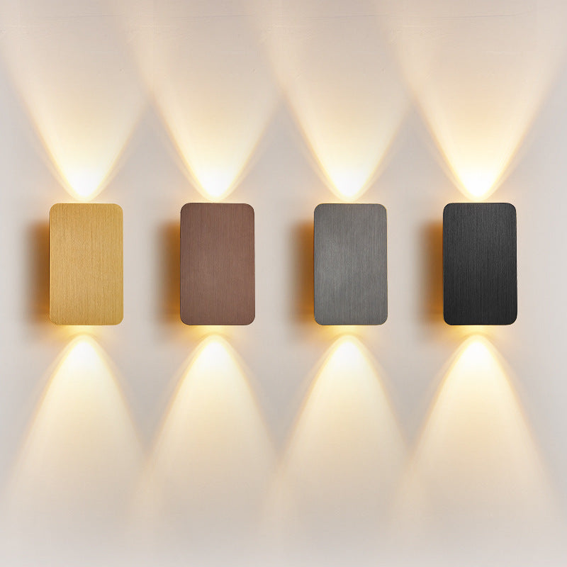 Aluminum Small Square Hallways Wall Lamp