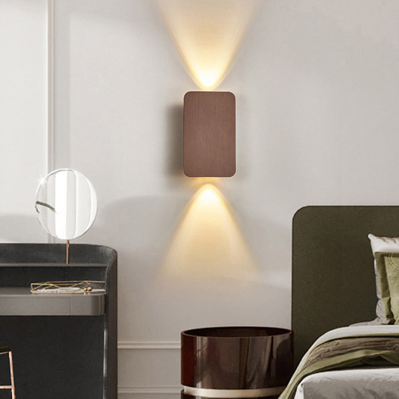 Aluminum Small Square Hallways Wall Lamp