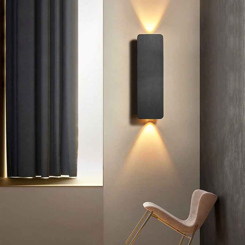 Aluminum Small Square Hallways Wall Lamp