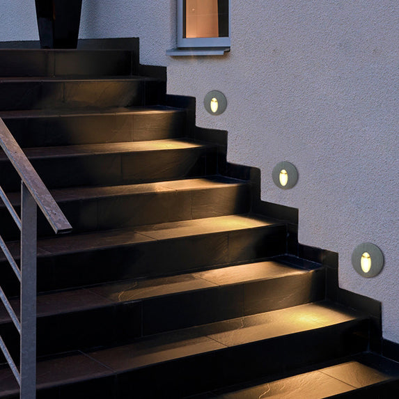 Round Square Aluminum Hallways Outdoor Light