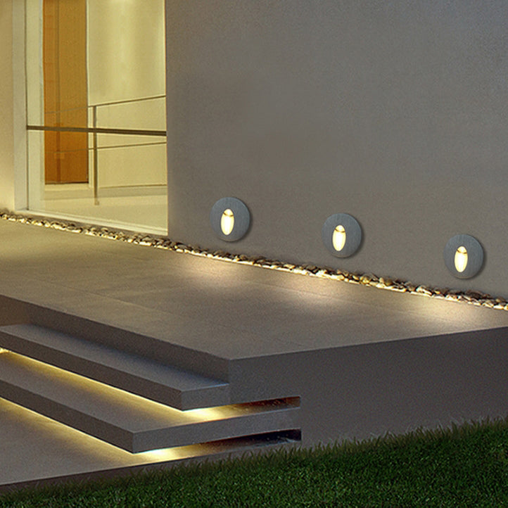 Round Square Aluminum Hallways Outdoor Light