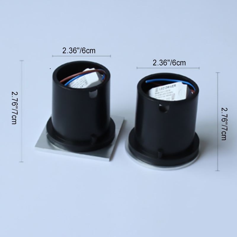 Round Square Aluminum Hallways Outdoor Light