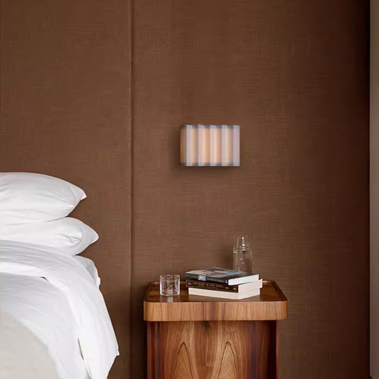 Rectangle Fabric Bedroom Wall Lamp