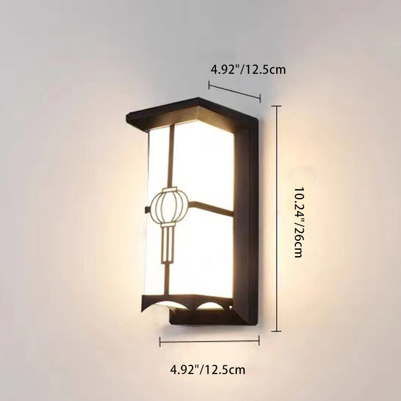 Rectangular Aluminum Acrylic Patios Outdoor Light