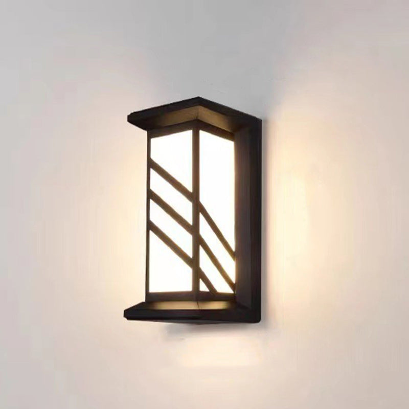 Rectangular Aluminum Acrylic Patios Outdoor Light