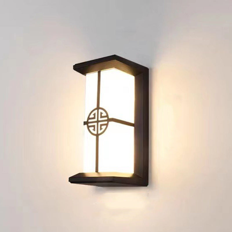 Rectangular Aluminum Acrylic Patios Outdoor Light