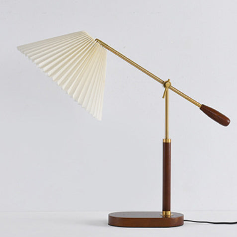 Ash Iron Fabric Umbrella Table Lamp