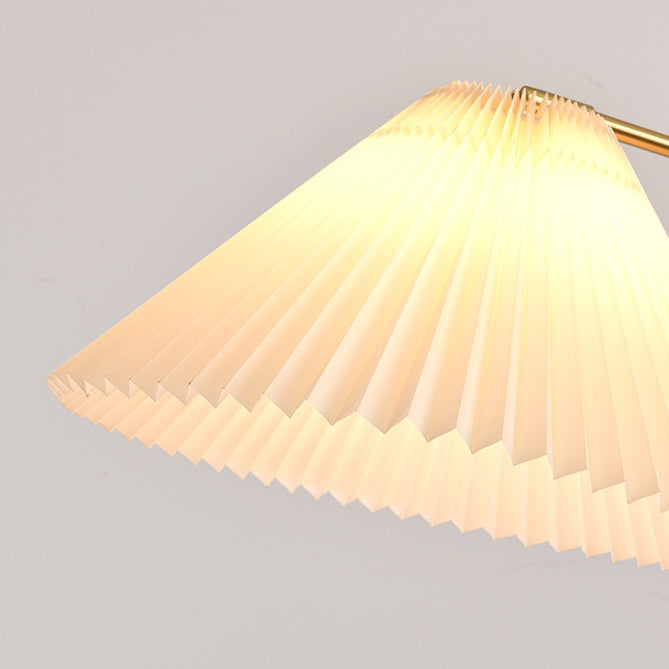 Ash Iron Fabric Umbrella Table Lamp