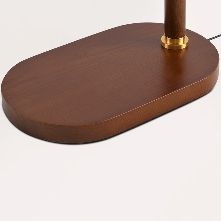 Ash Iron Fabric Umbrella Table Lamp