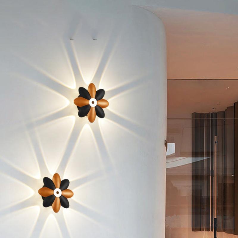 Plum Blossom Aluminum Hallways Wall Lamp