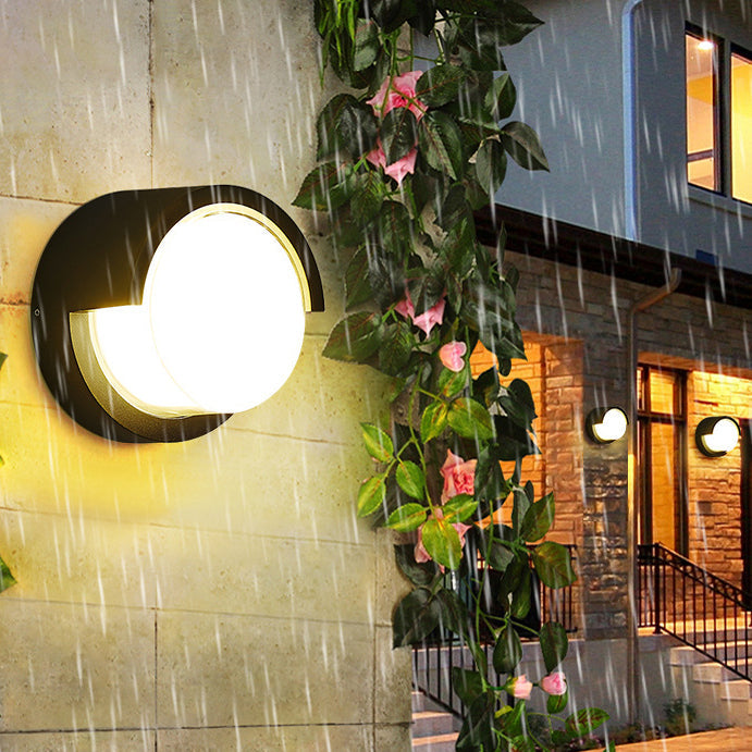Round Square Acrylic Aluminum Outdoor Light