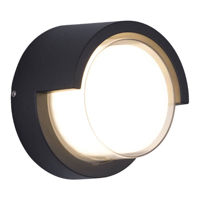Round Square Acrylic Aluminum Outdoor Light